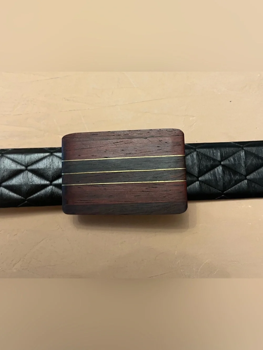 Brass/ Wood Buckle